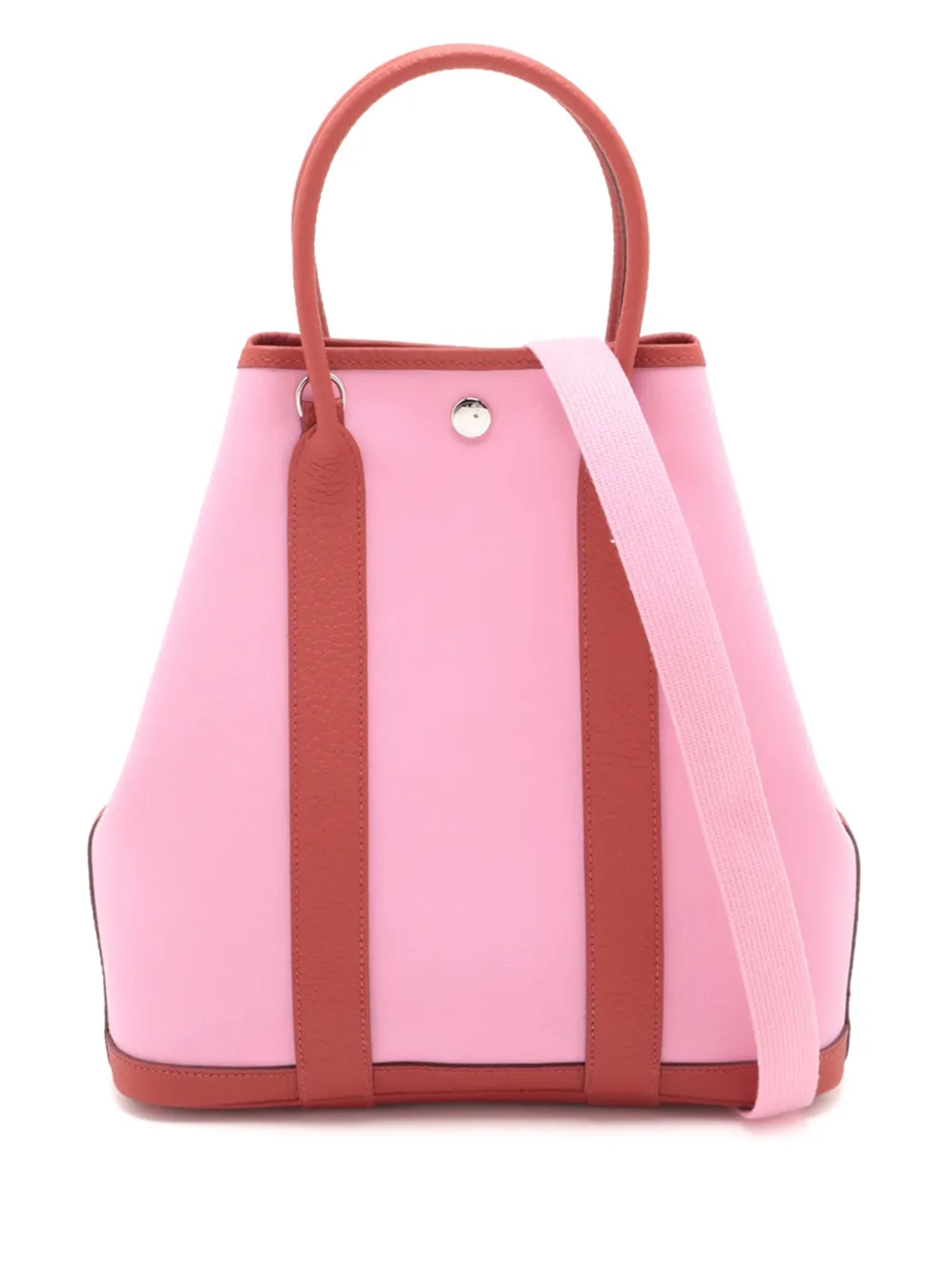 Hermès Pre-Owned 2020 Toile and Negonda Garden File 28 satchel | Pink | Image 1