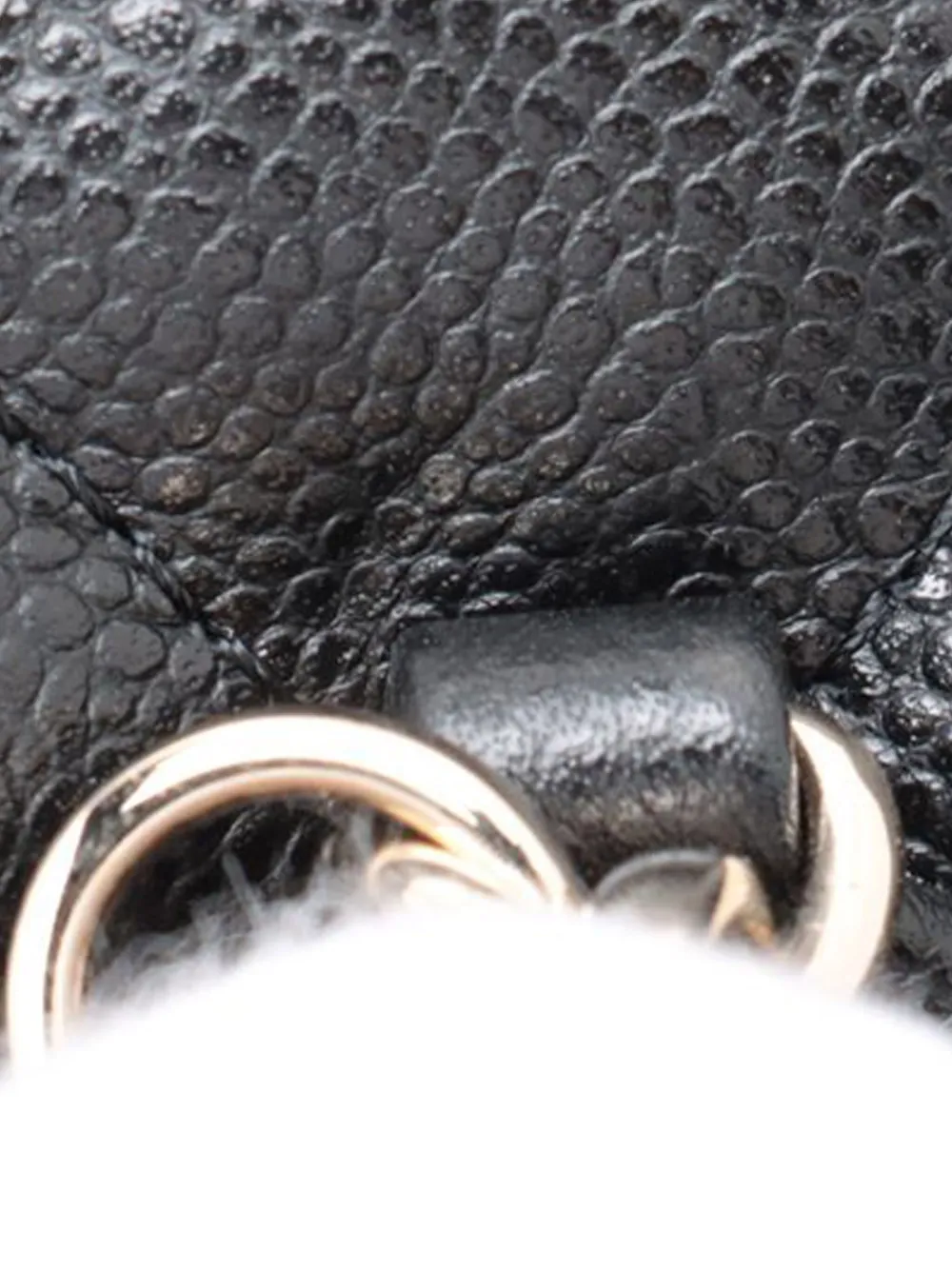Pre-owned Chanel 2021-2025 Mini Cc Quilted Caviar Backpack In Black