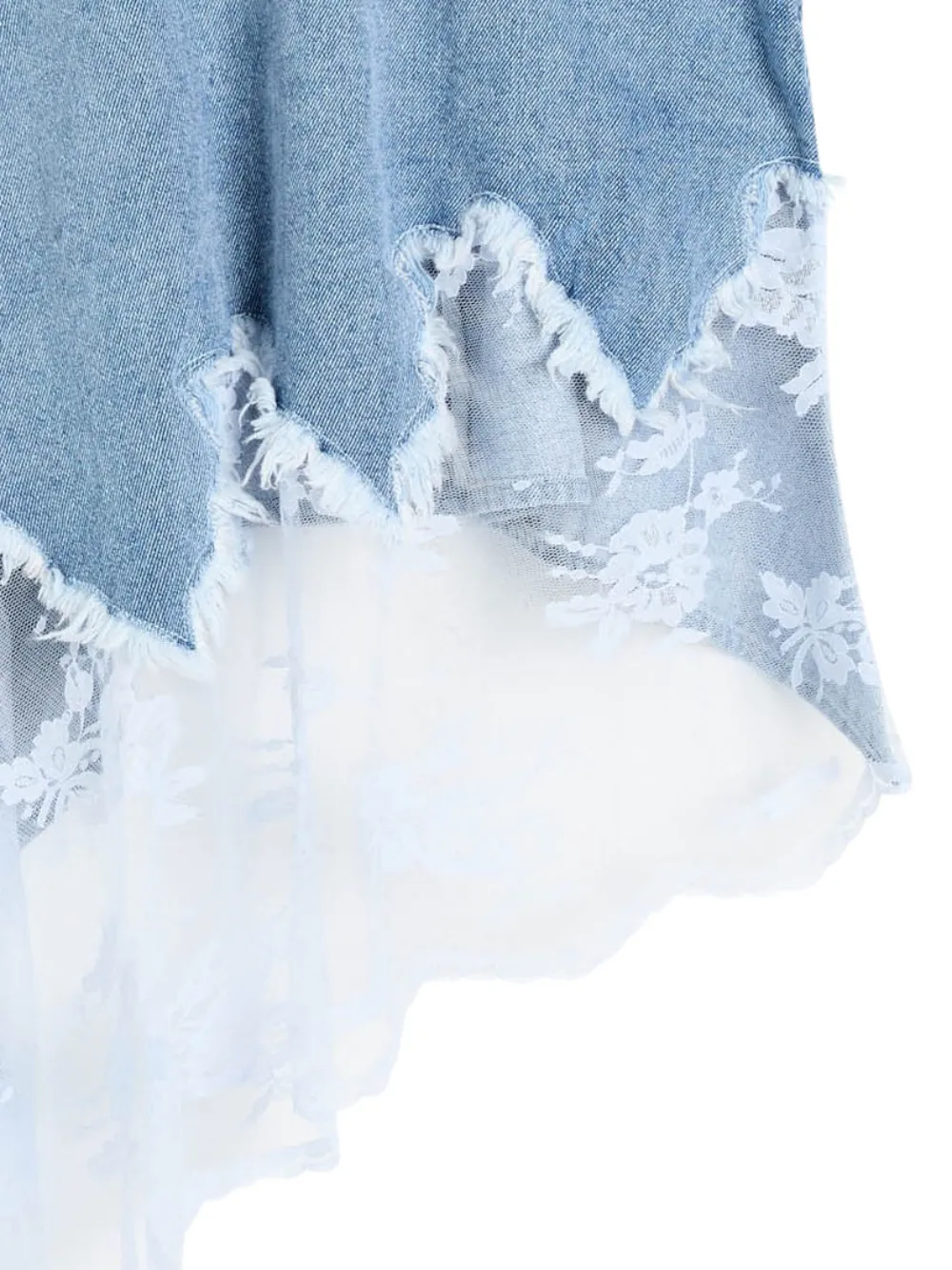 Marques'Almeida Blouse met asymmetrische afwerking - Blauw