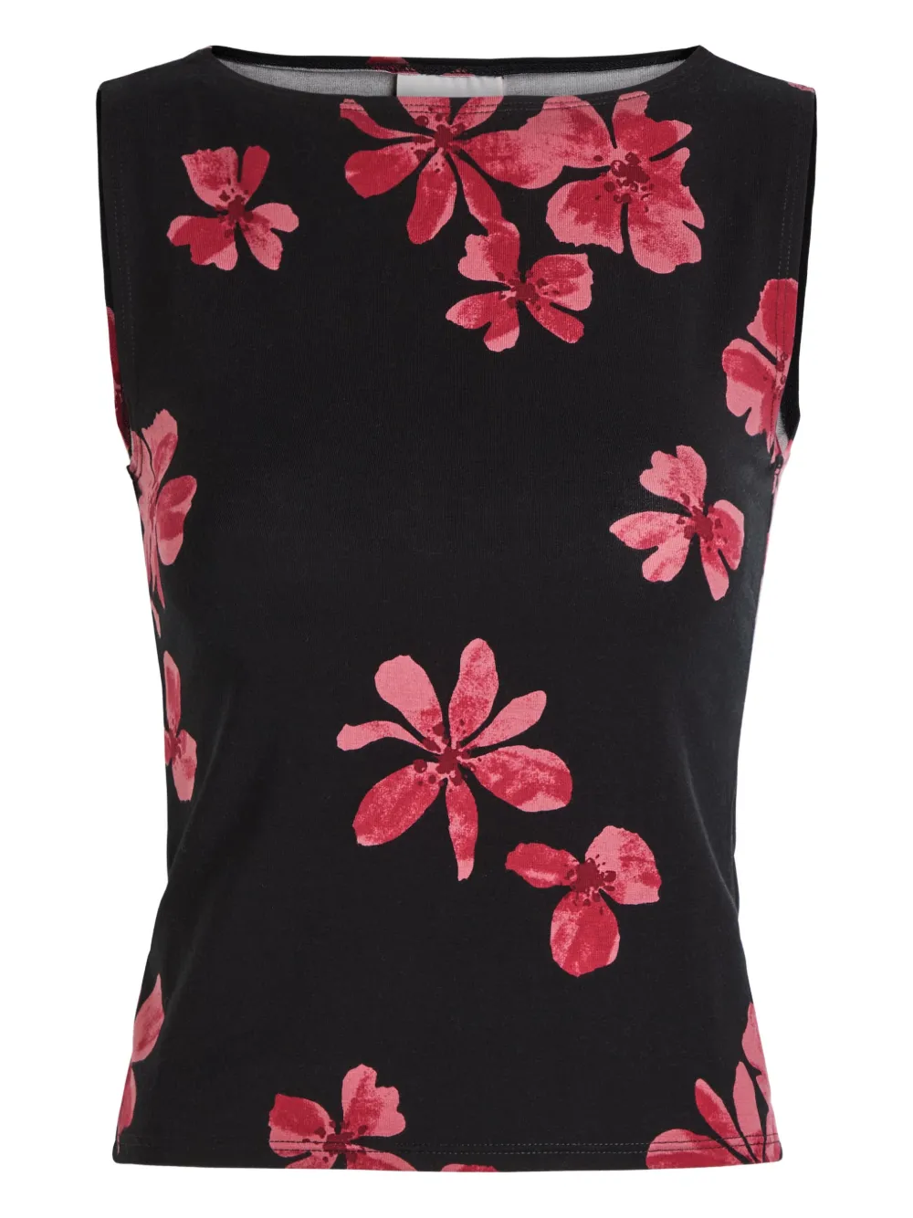 Reformation floral-pattern sleeveless tank top - Nero