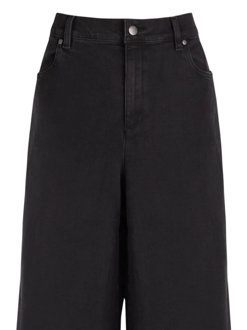 Eileen Fisher Jeans met riemlussen - Zwart