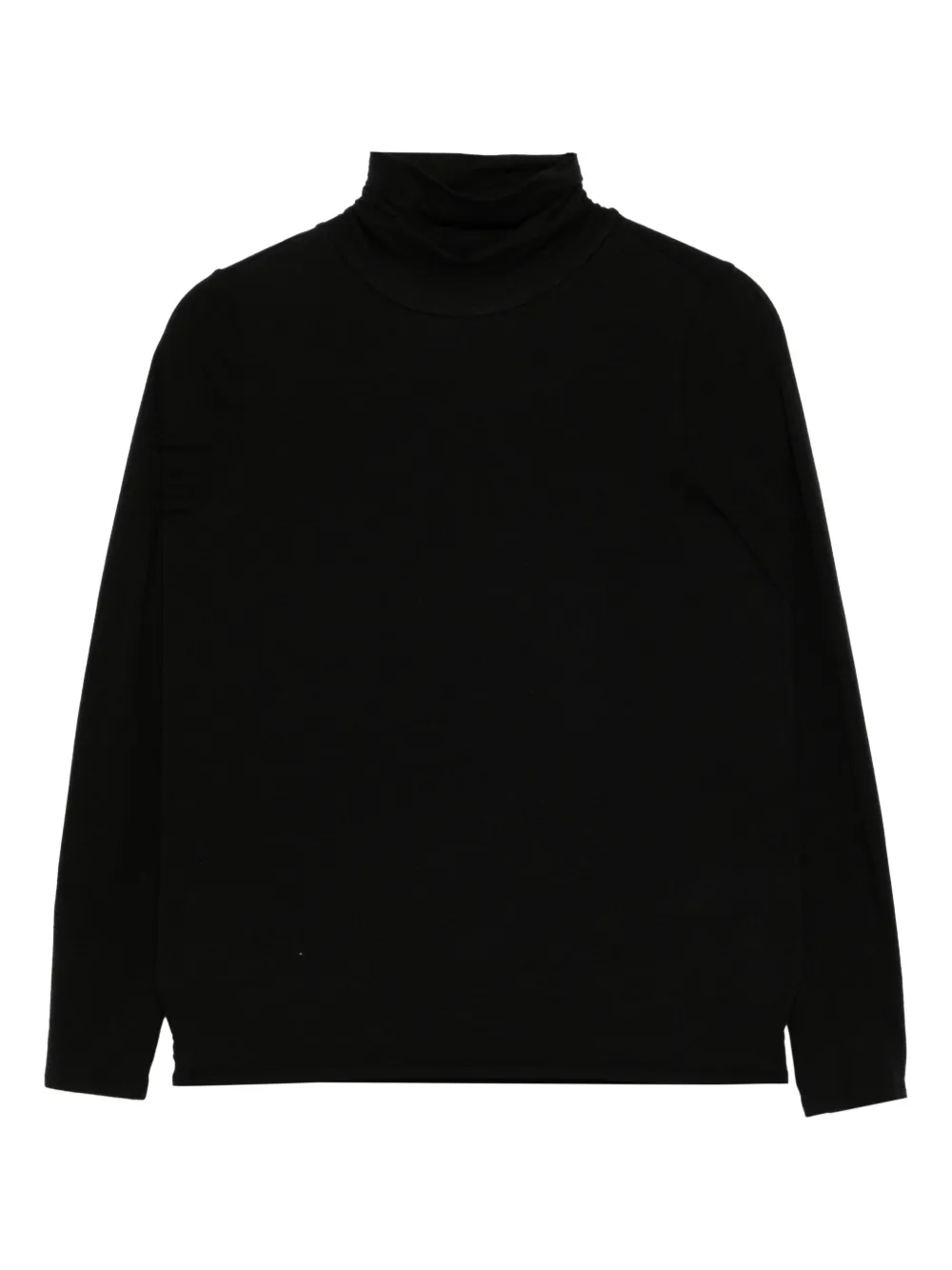 Eileen Fisher sheer turtleneck top | Black | Image 1
