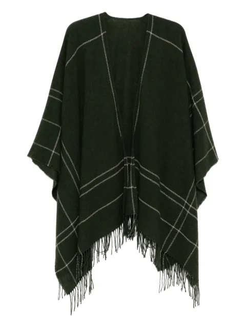 Eileen Fisher poncho con estampado gráfico