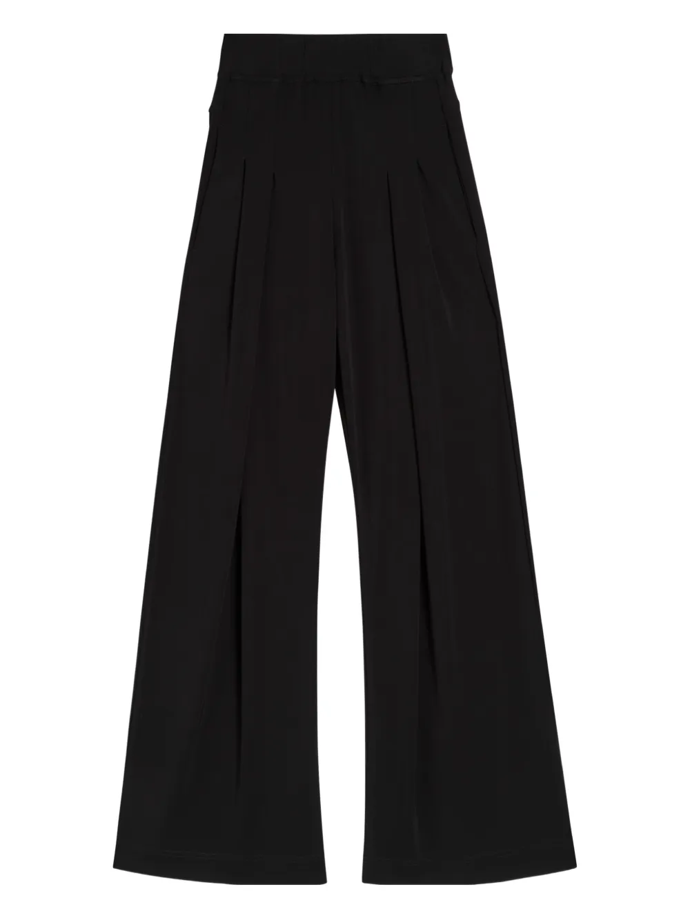 High pleated trousers - Nero