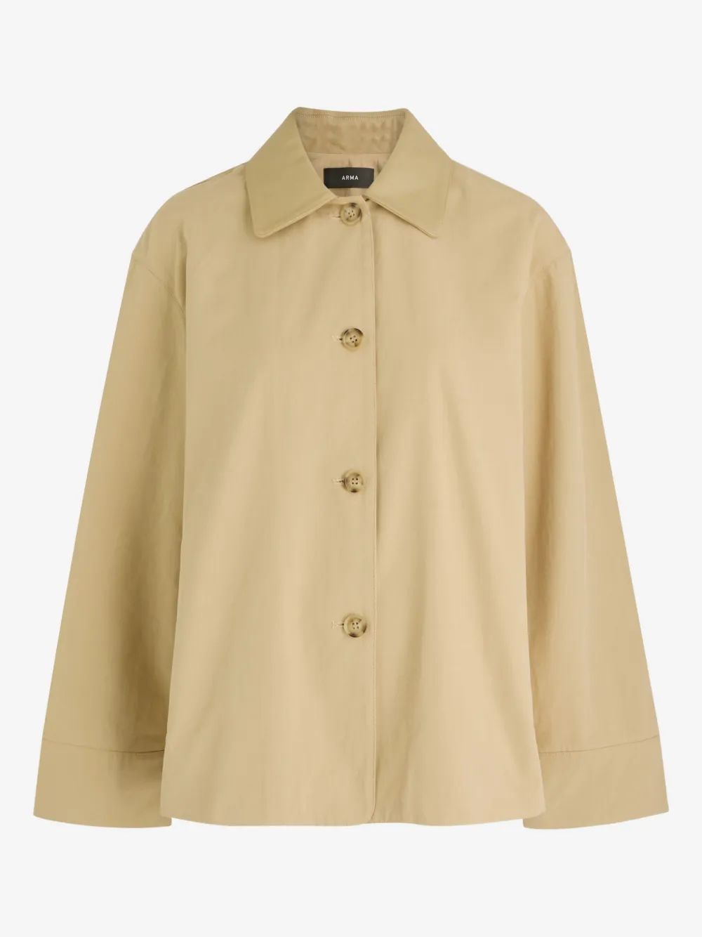 Arma Sina collared button jacket | Neutrals | Image 1