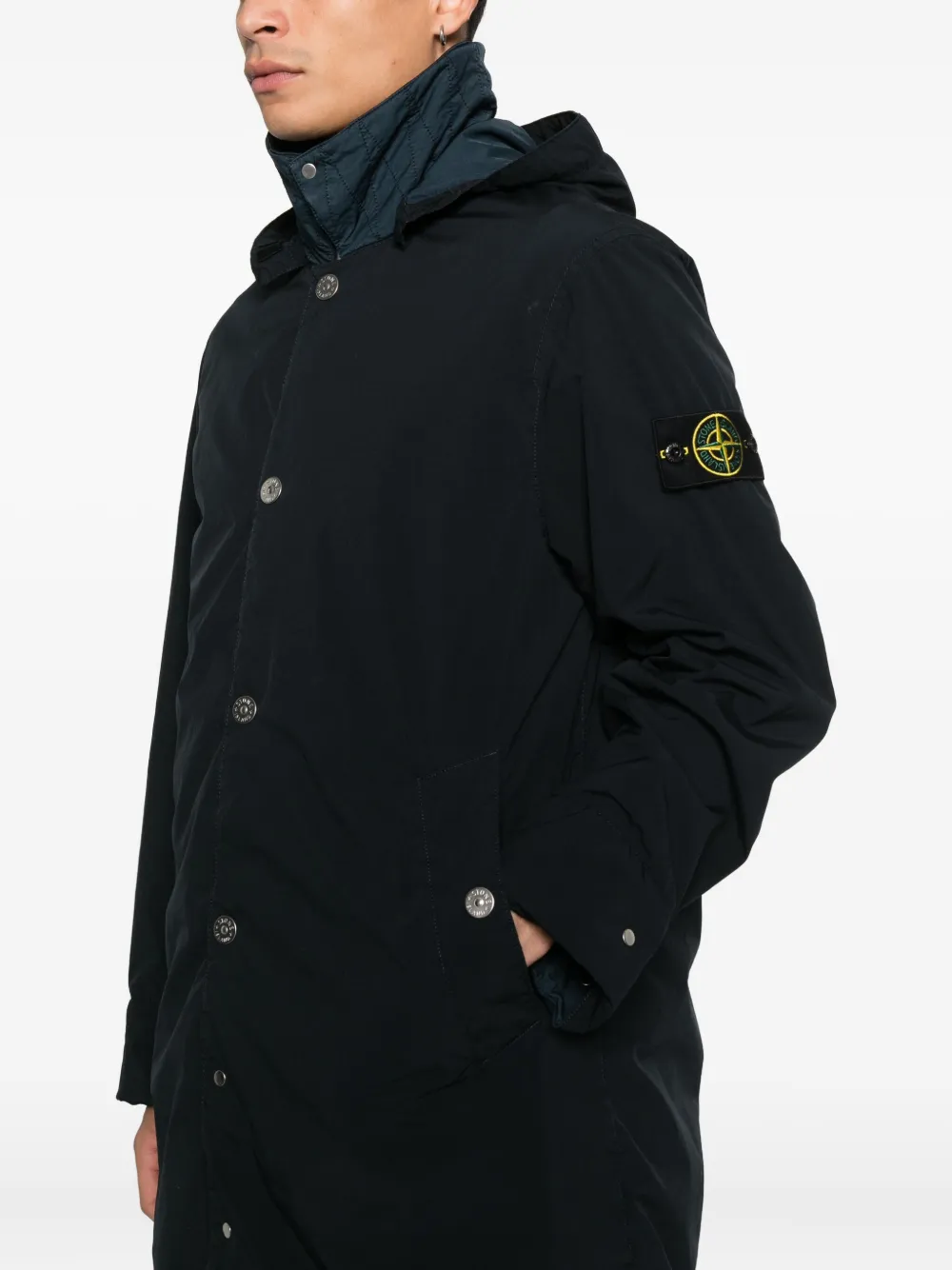 Stone Island Jack met capuchon Blauw