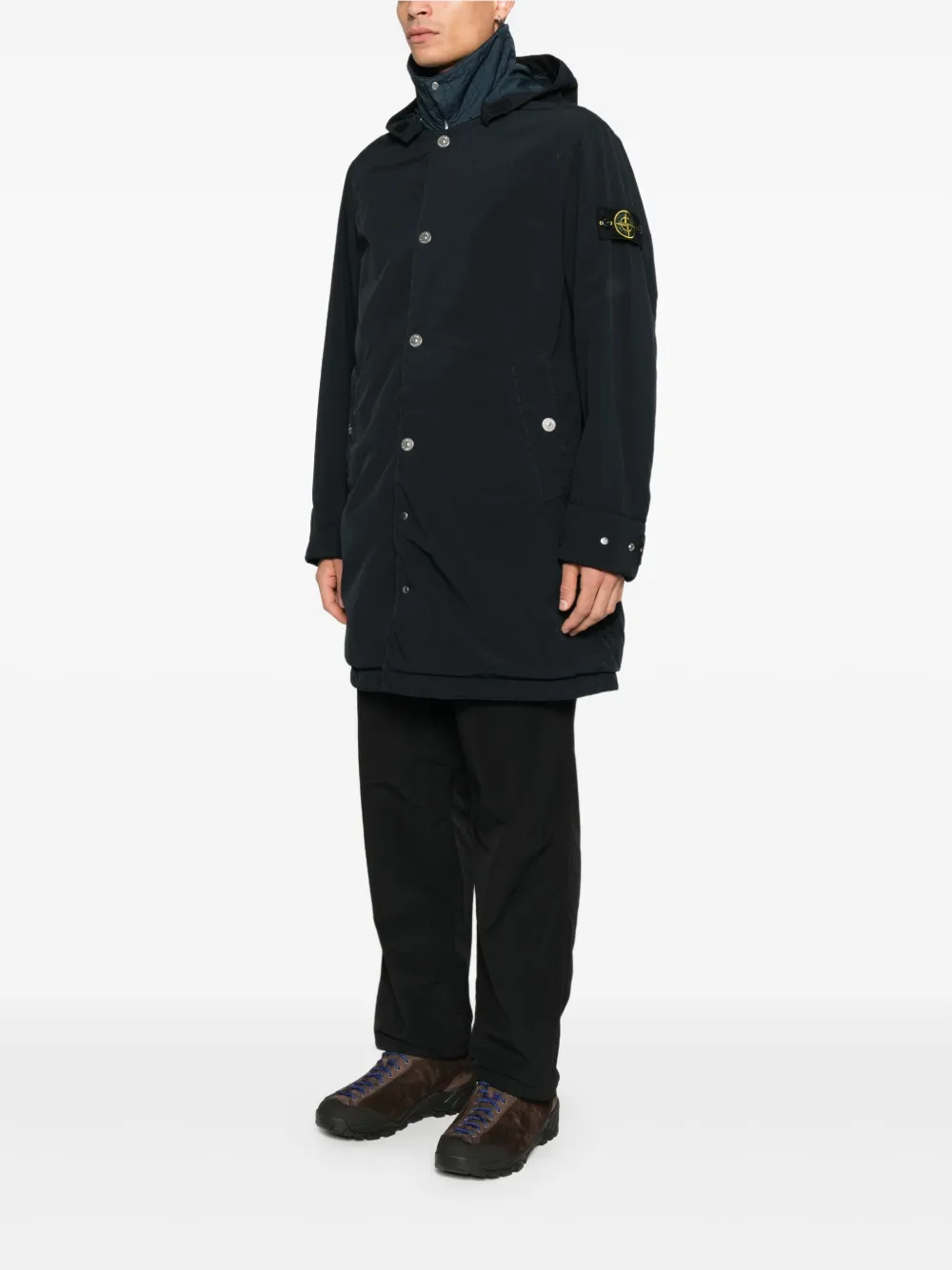 Stone Island Jack met capuchon Blauw