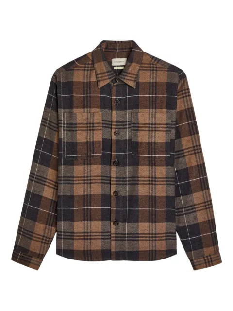 Oliver Spencer check-print long-sleeve shirt