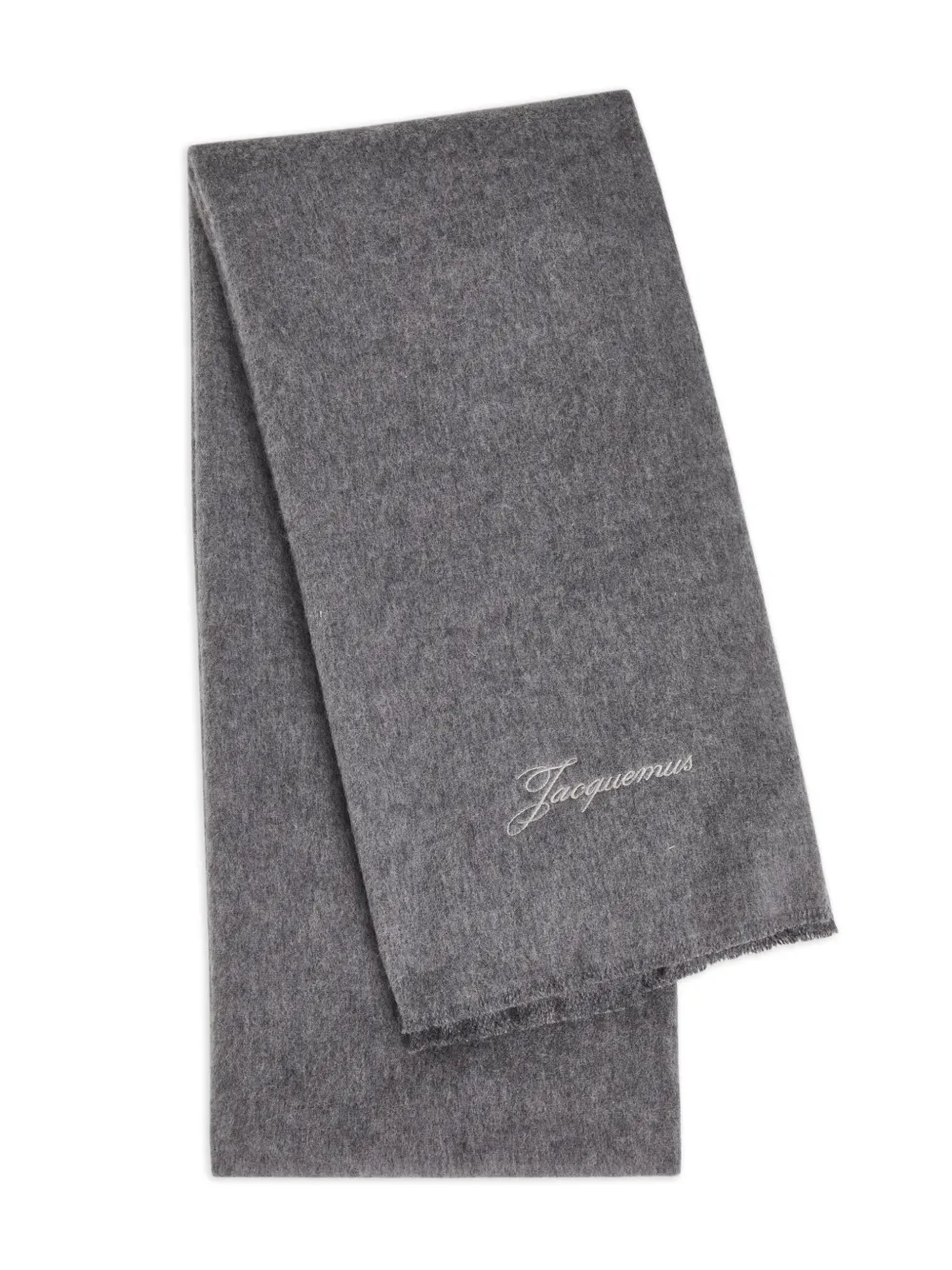 Jacquemus logo-detail scarf - Grau