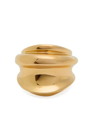 Versace ヴェルサーチェ グレカ カットアウト リング | ゴールドトーン 