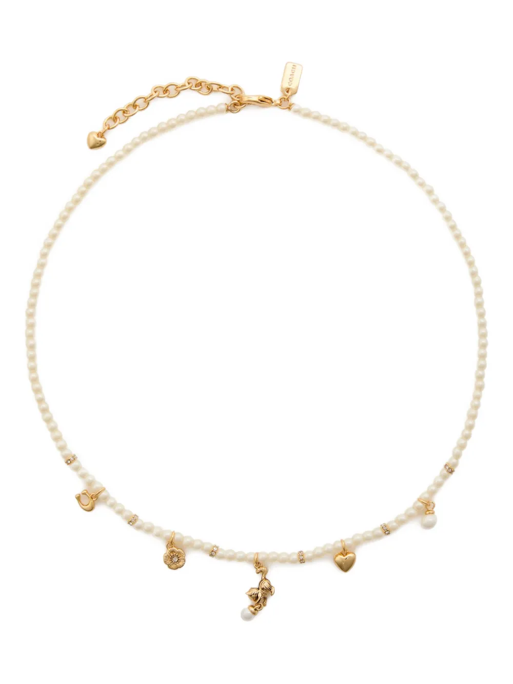 Coach charm necklace - Oro