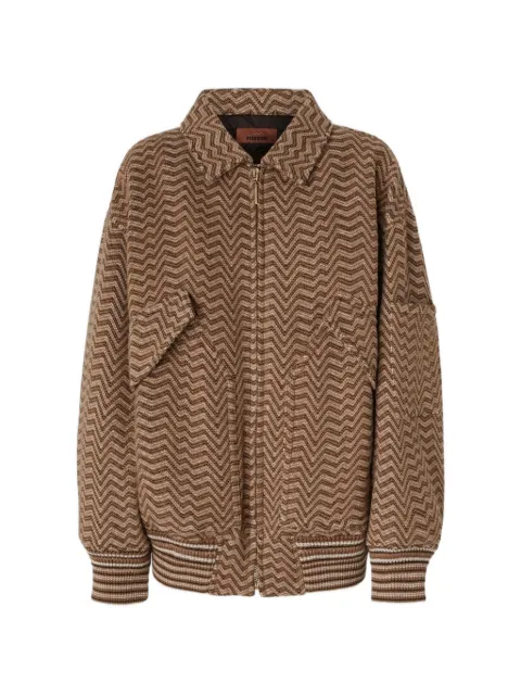 Missoni bomber jacket with irregular Chevron pattern