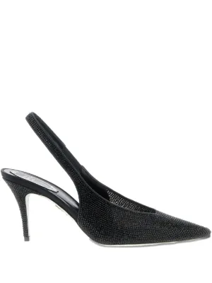 Manolo Blahnik スリングバック パンプス | ブラック | FARFETCH JP