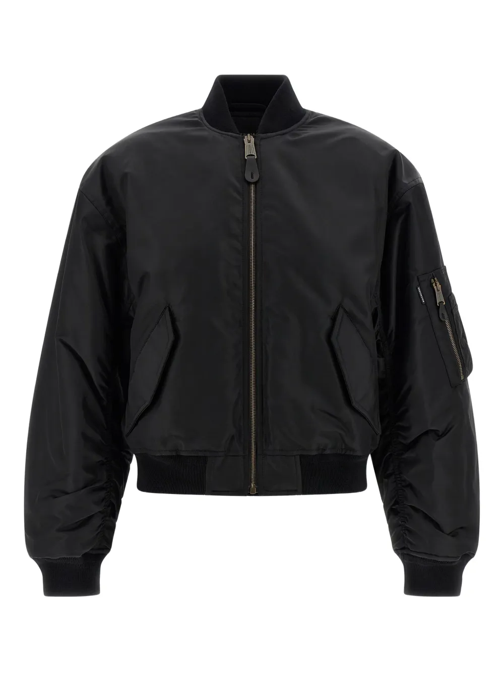 Balenciaga Standard Padded Bomber Jacket In Black