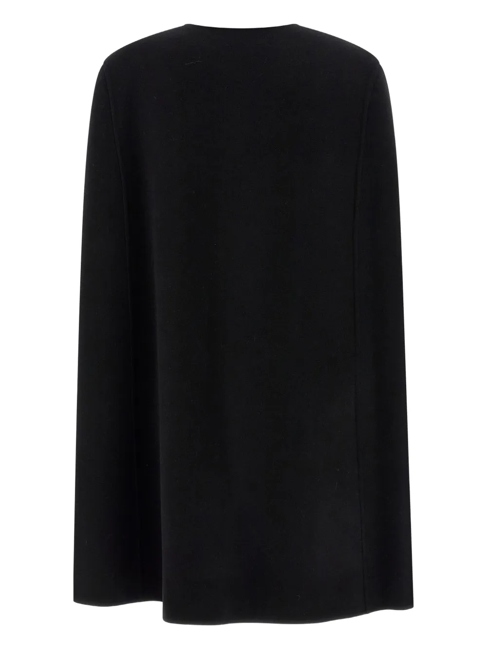 Federica Bonifaci Crew-neck Cape In Black
