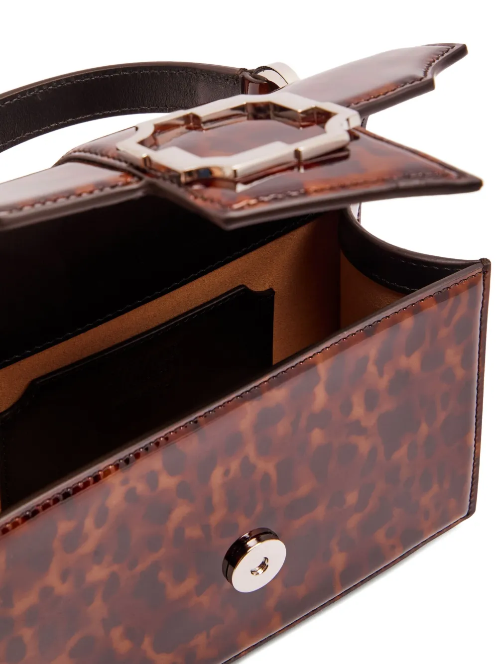 Malone Souliers Audrey tortoiseshell-pattern tote bag - Bruin