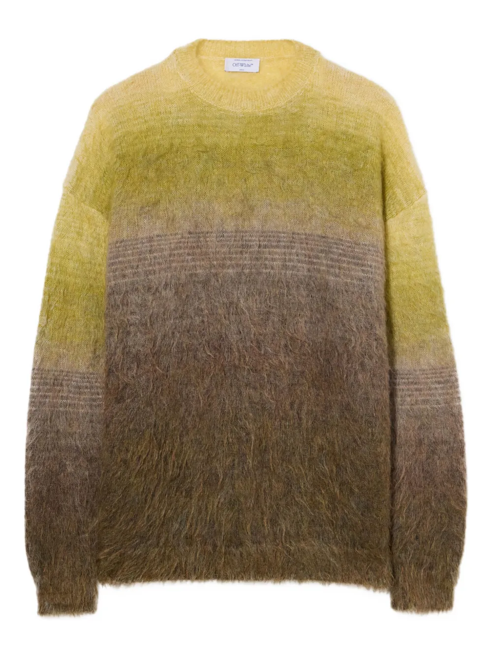 Off-White arrow gradient crewneck sweater | Yellow | Image 1