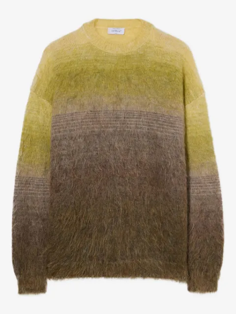 Off-White arrow gradient crewneck sweater