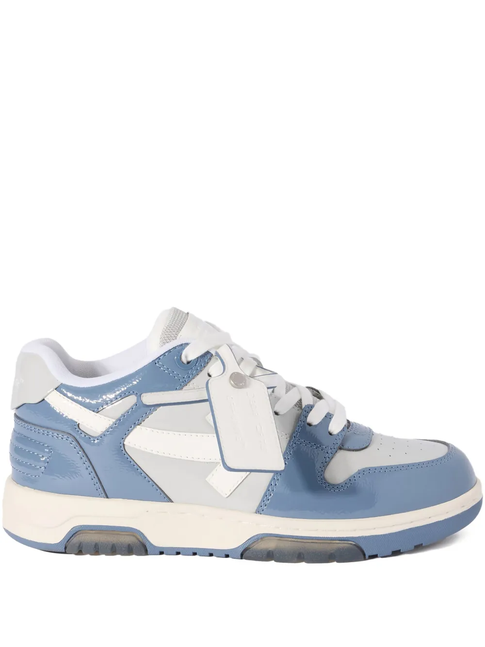 Off-White Lakleren sneakers met pijldetail Blauw