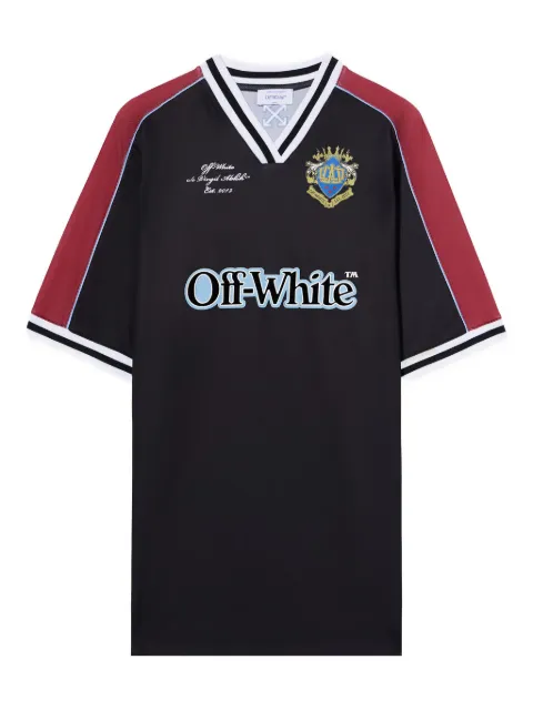 Off-White vestido corto con cuello en V