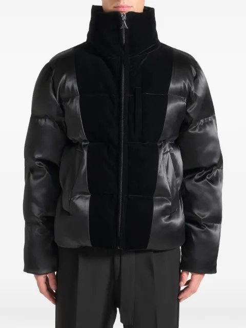 Manière De Voir Steppjacke mit Samteinsätzen