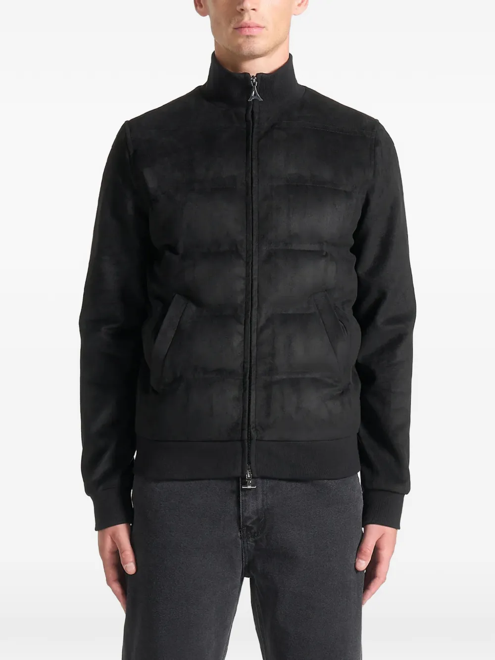 Manière De Voir zip-up padded jacket - Nero