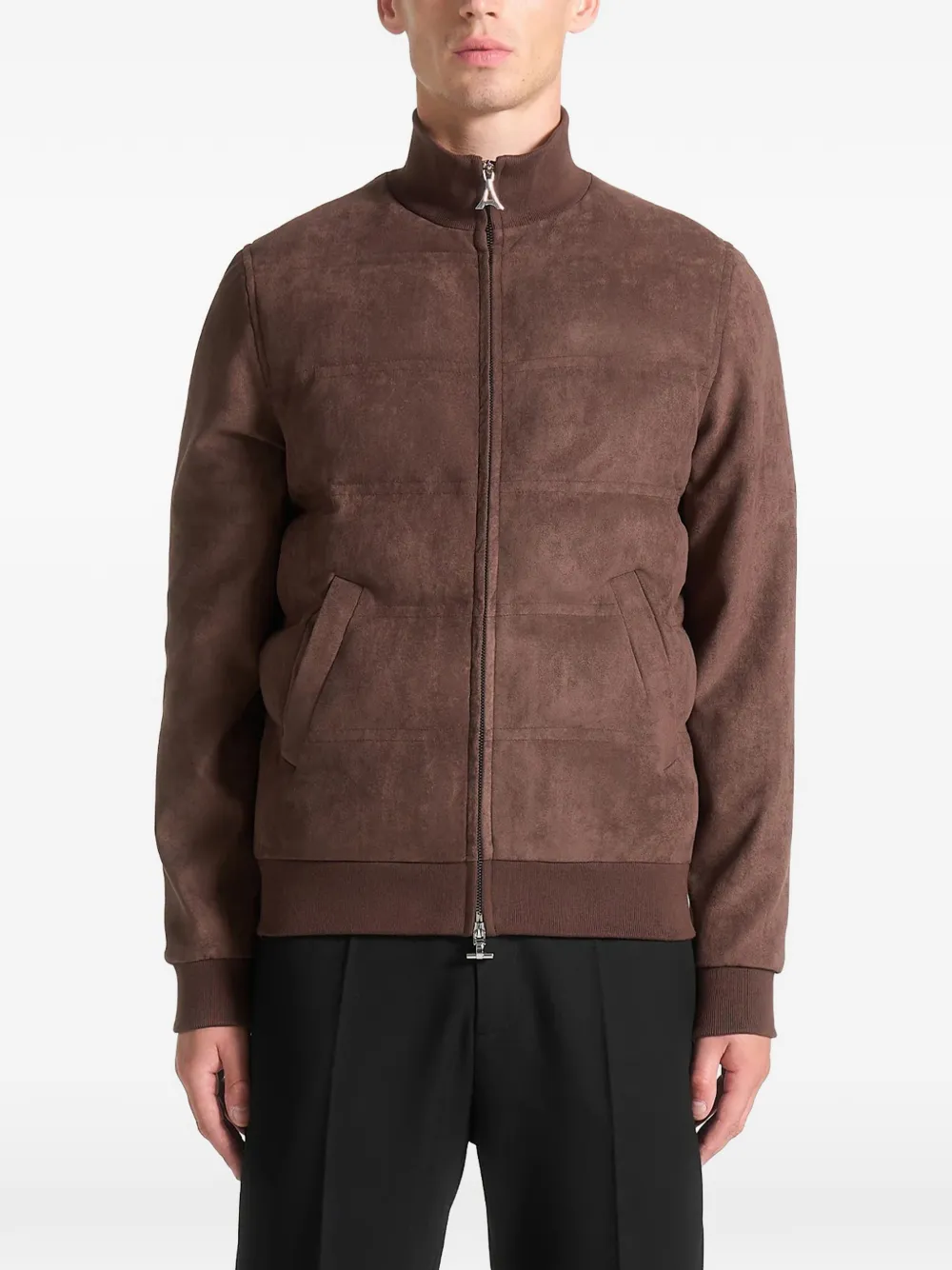 Manière De Voir zip padded jacket - Marrone