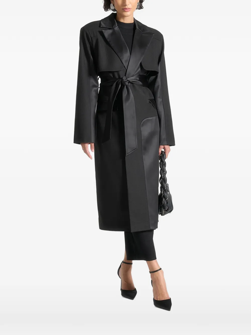 Manière De Voir Ilonat belted trench coat - Nero