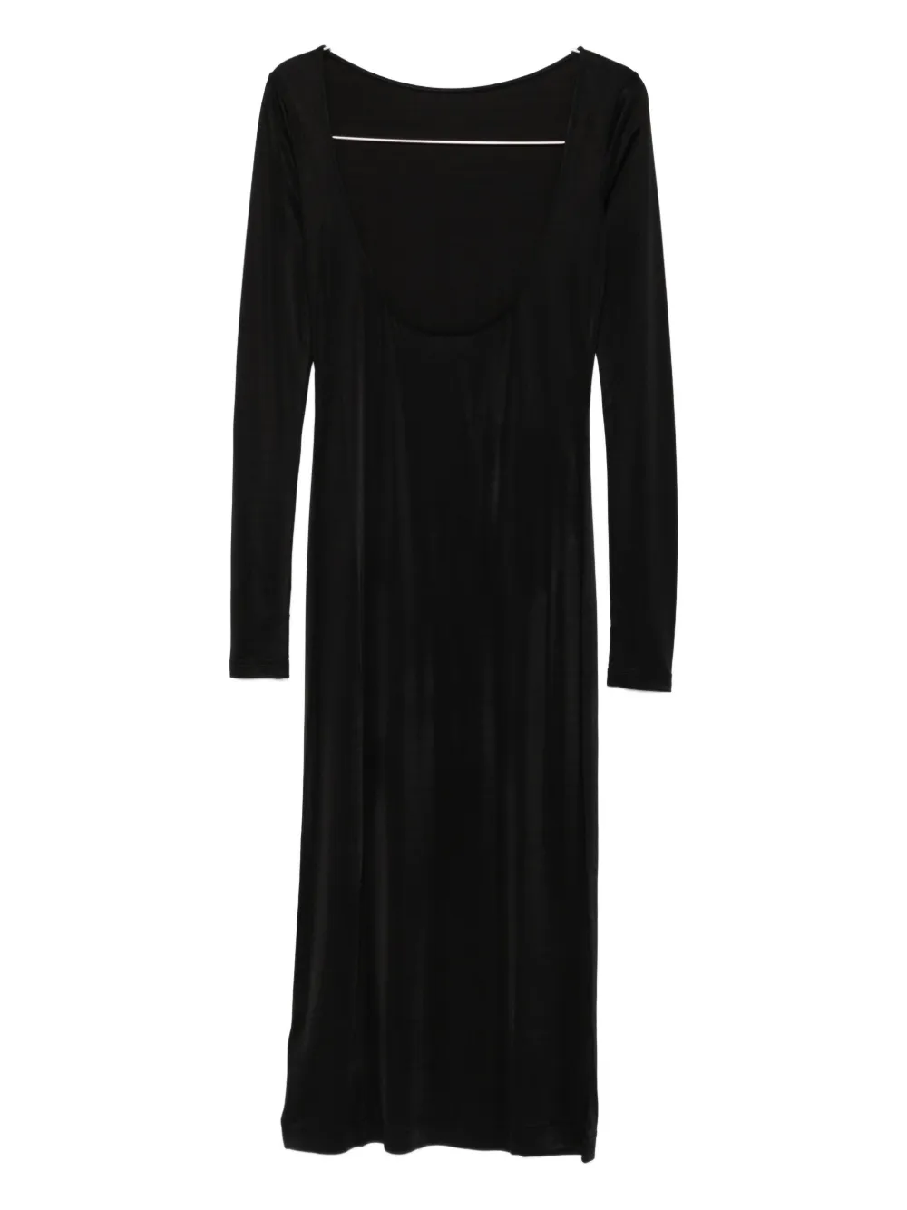 Filippa K Jersey midi-jurk met lage rug - Zwart