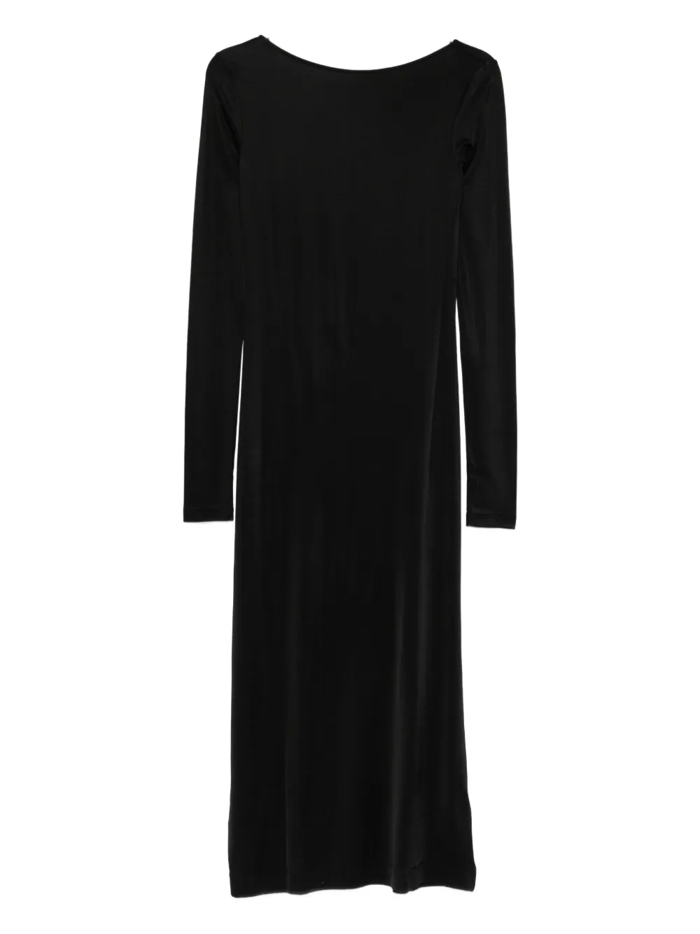 Filippa K robe mi-longue en jersey à décolleté rond dans le dos | noir | Image 1