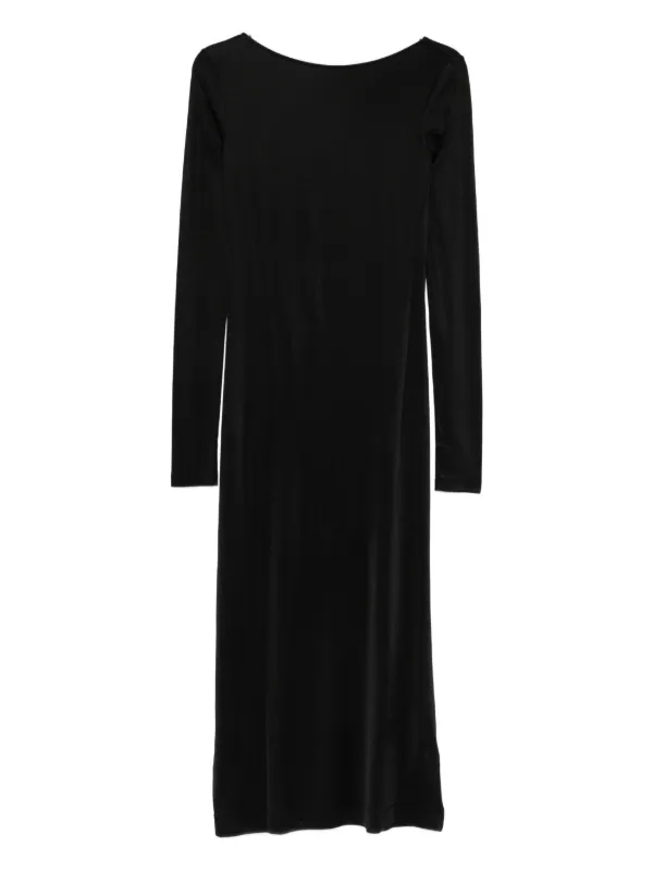 Filippa K Scoop-back Jersey Midi Dress - Black