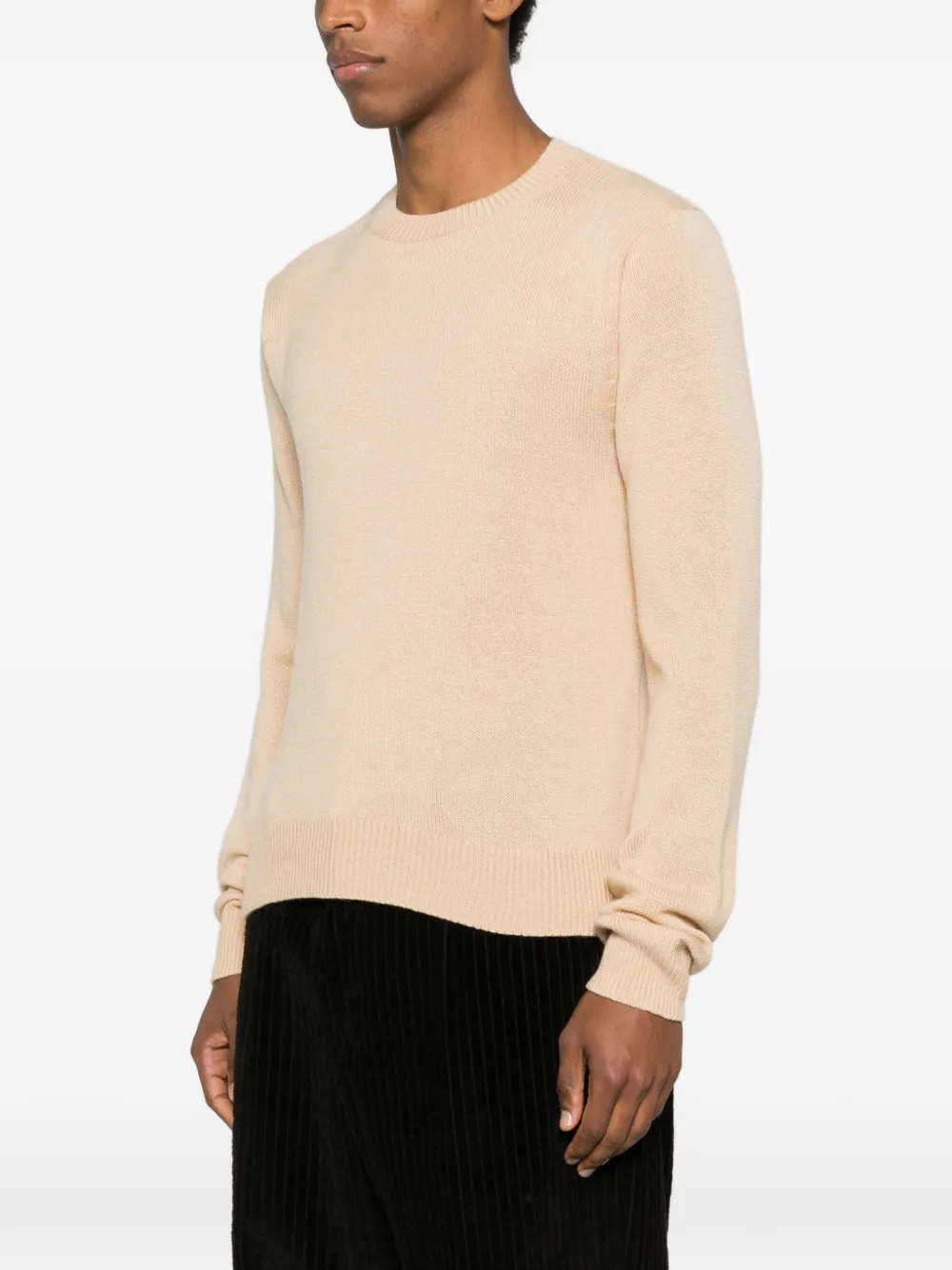 Auralee Crew-neck Sweater In Neutral