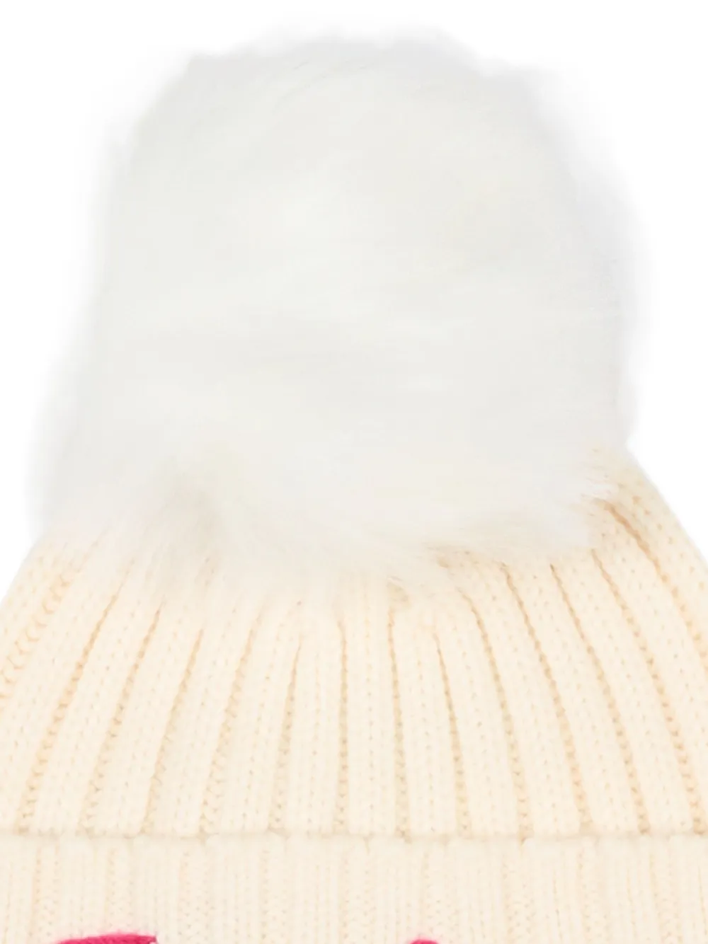 Mc2 Saint Barth Pom-pom Beanie Hat In Neutral