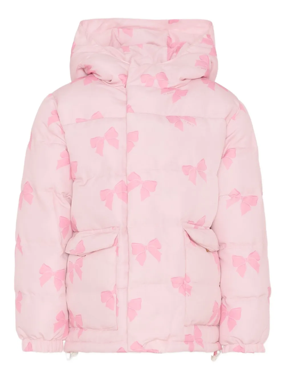 Mc2 Saint Barth Minnie Mouse Hooded Padded Jacket In Pink