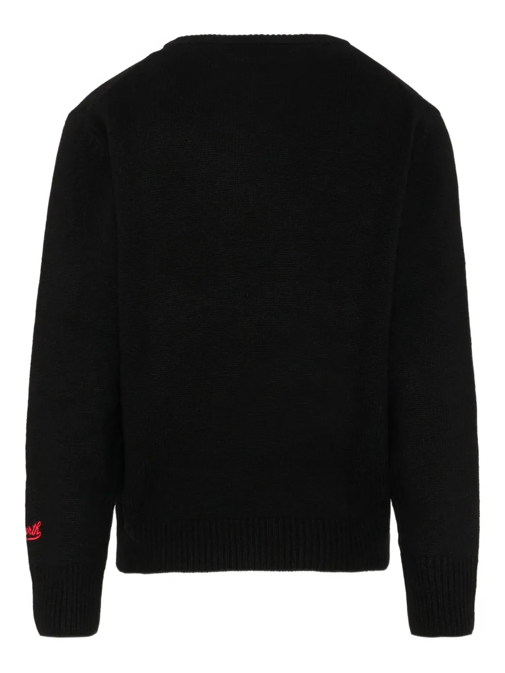 Mc2 Saint Barth Douglas Snoopy Motif Sweater In Black