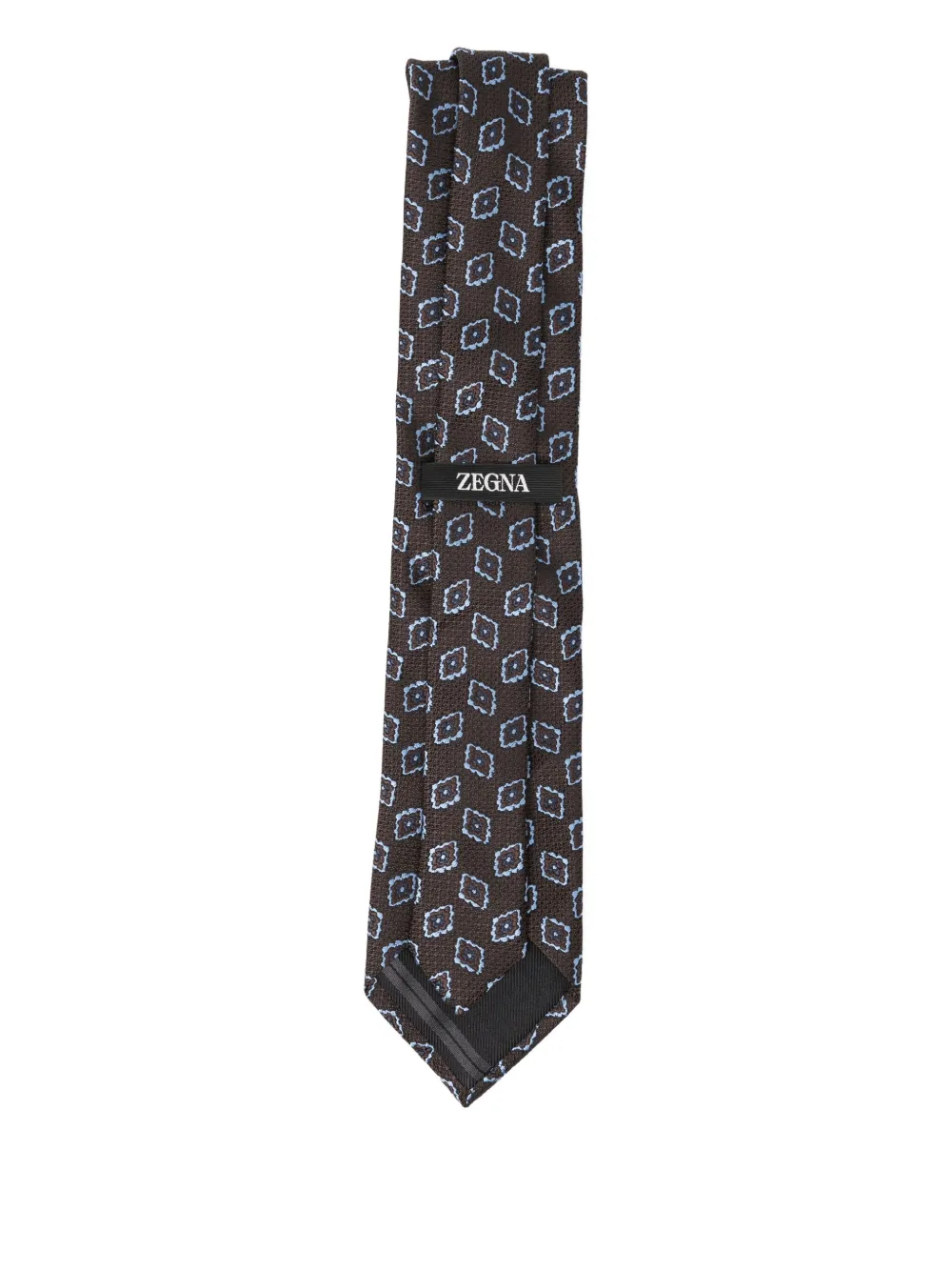 Zegna silk tie - Bruin