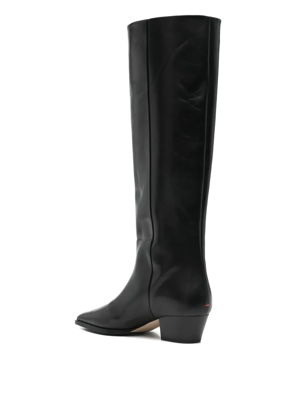 Aeyde 40mm Medea Leather Boots In Black