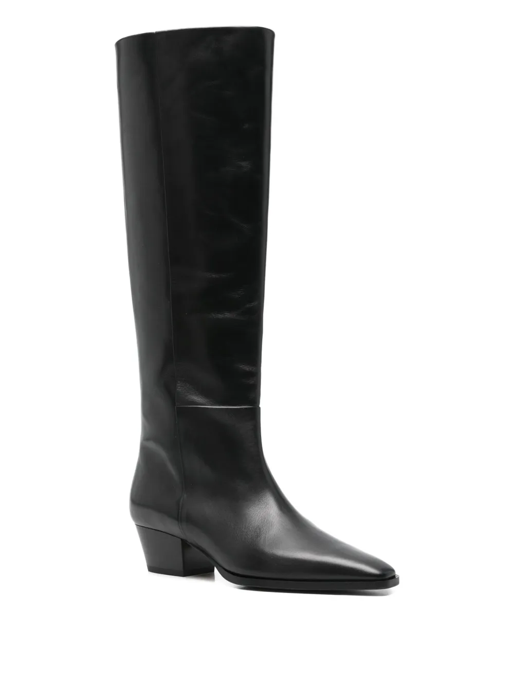 Aeyde 40mm Medea Leather Boots In Black