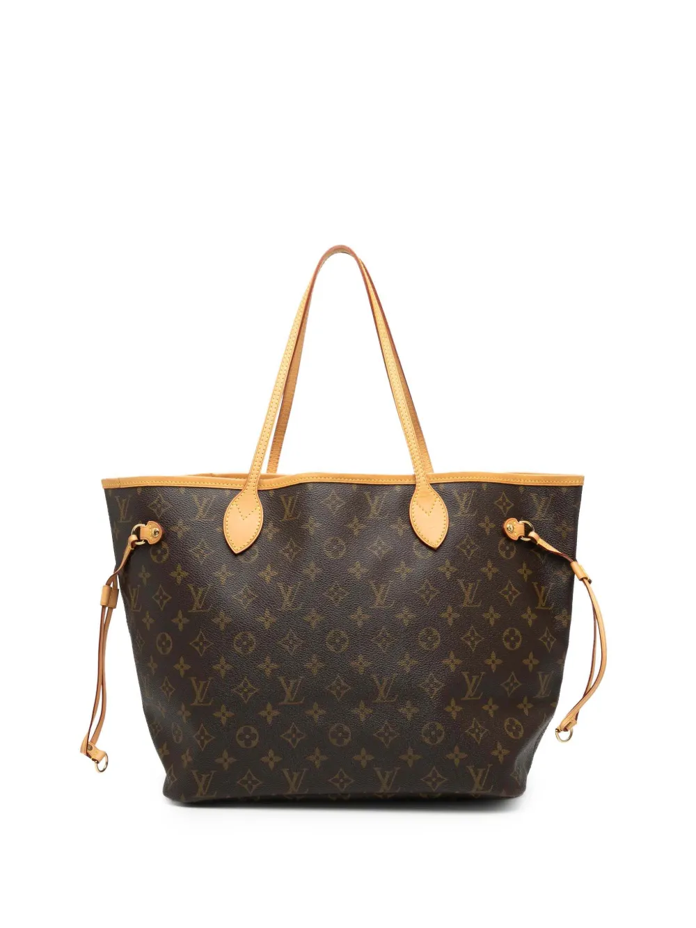 Pre-owned Louis Vuitton 2008 Monogram Neverfull Mm Tote Bag In Brown