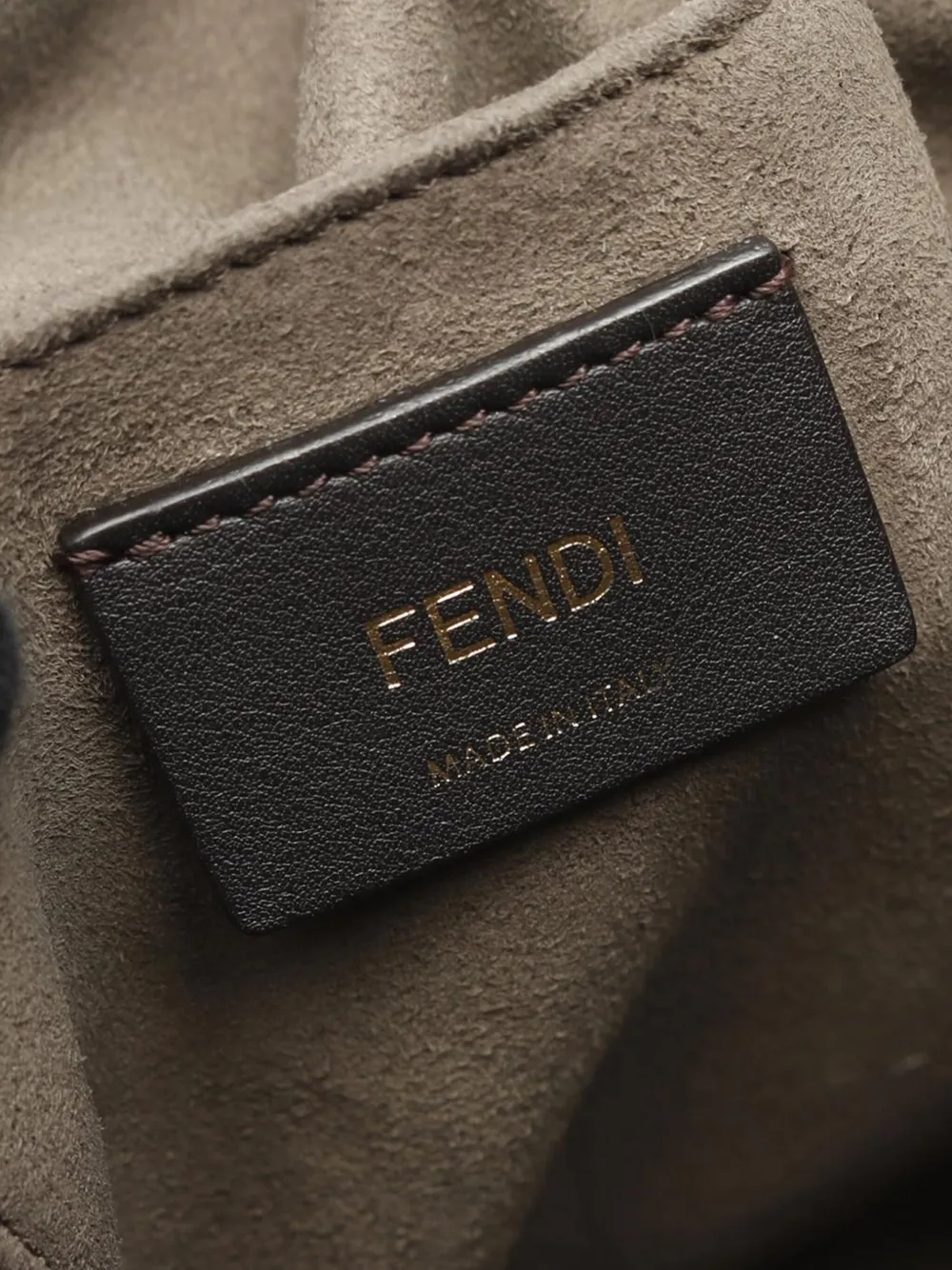 FENDI Pre-owned 2018-2025 Leather Mon Tresor Bucket Bag Satchel In Brown