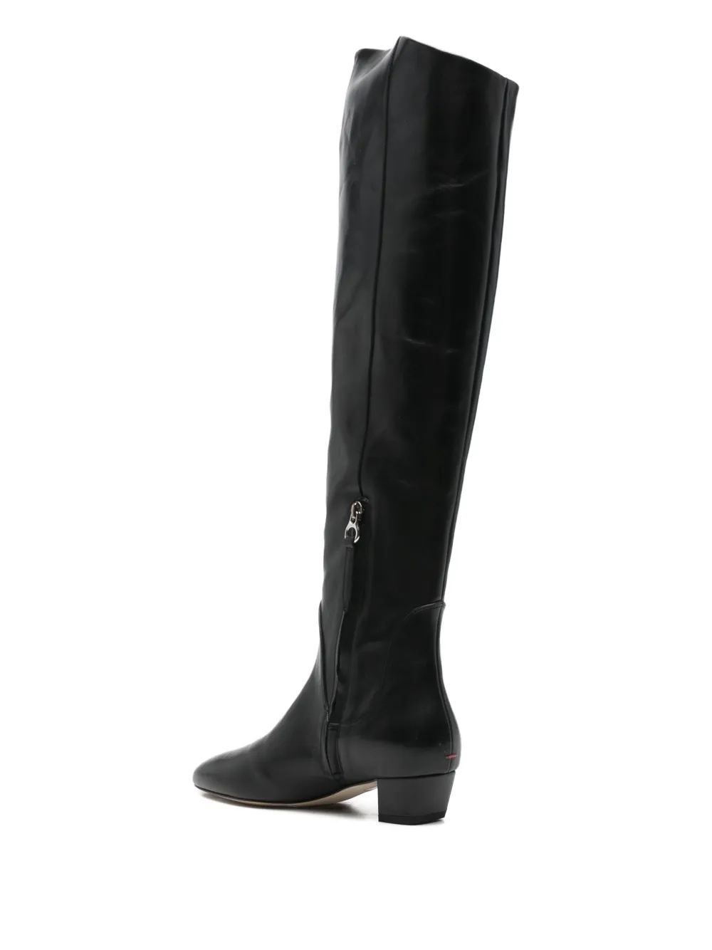 Aeyde 35mm Yonda Leather Boots In Black