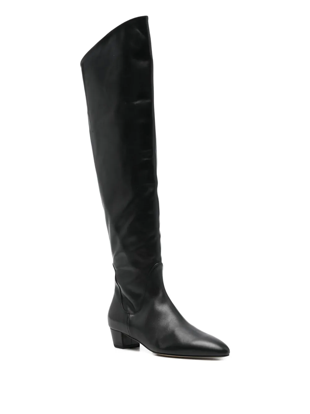 Aeyde 35mm Yonda Leather Boots In Black