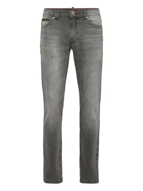 Philipp Plein logo-appliqué jeans