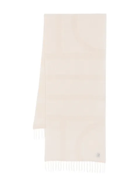 TOTEME monogram jacquard scarf
