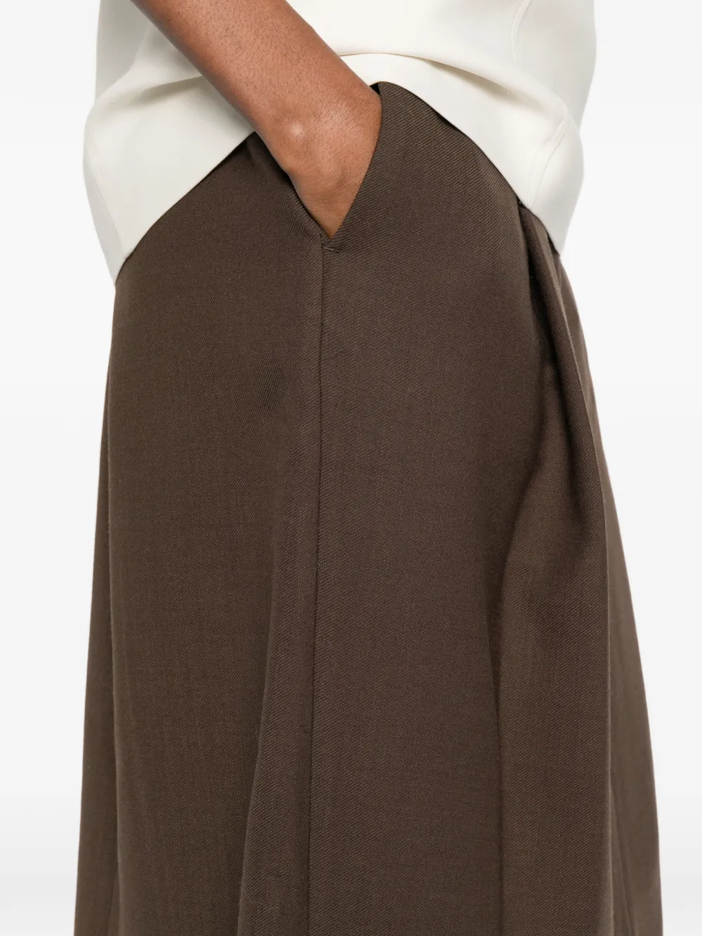 TOTEME Mini-rok met plooien Bruin