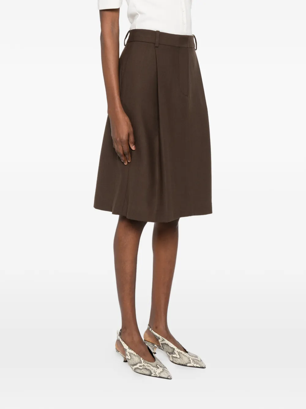 TOTEME Mini-rok met plooien Bruin