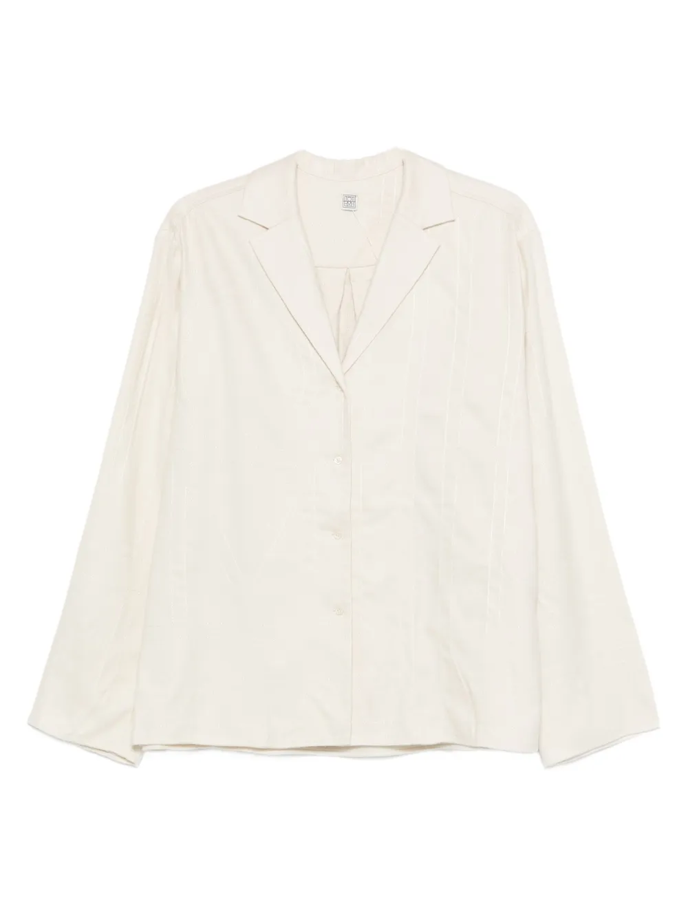 TOTEME monogram flannel top - Toni neutri