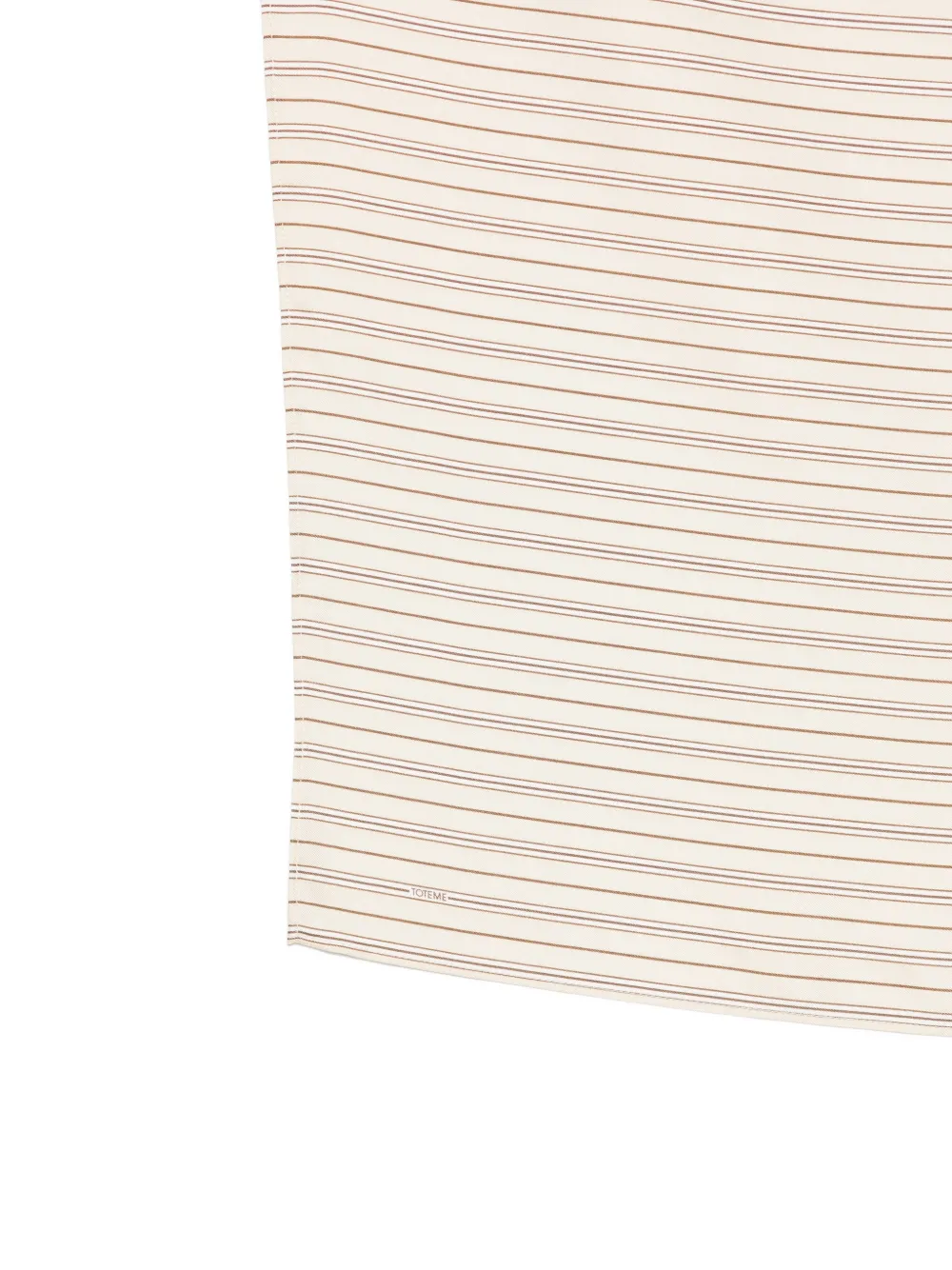 TOTEME Gestreepte sjaal Beige