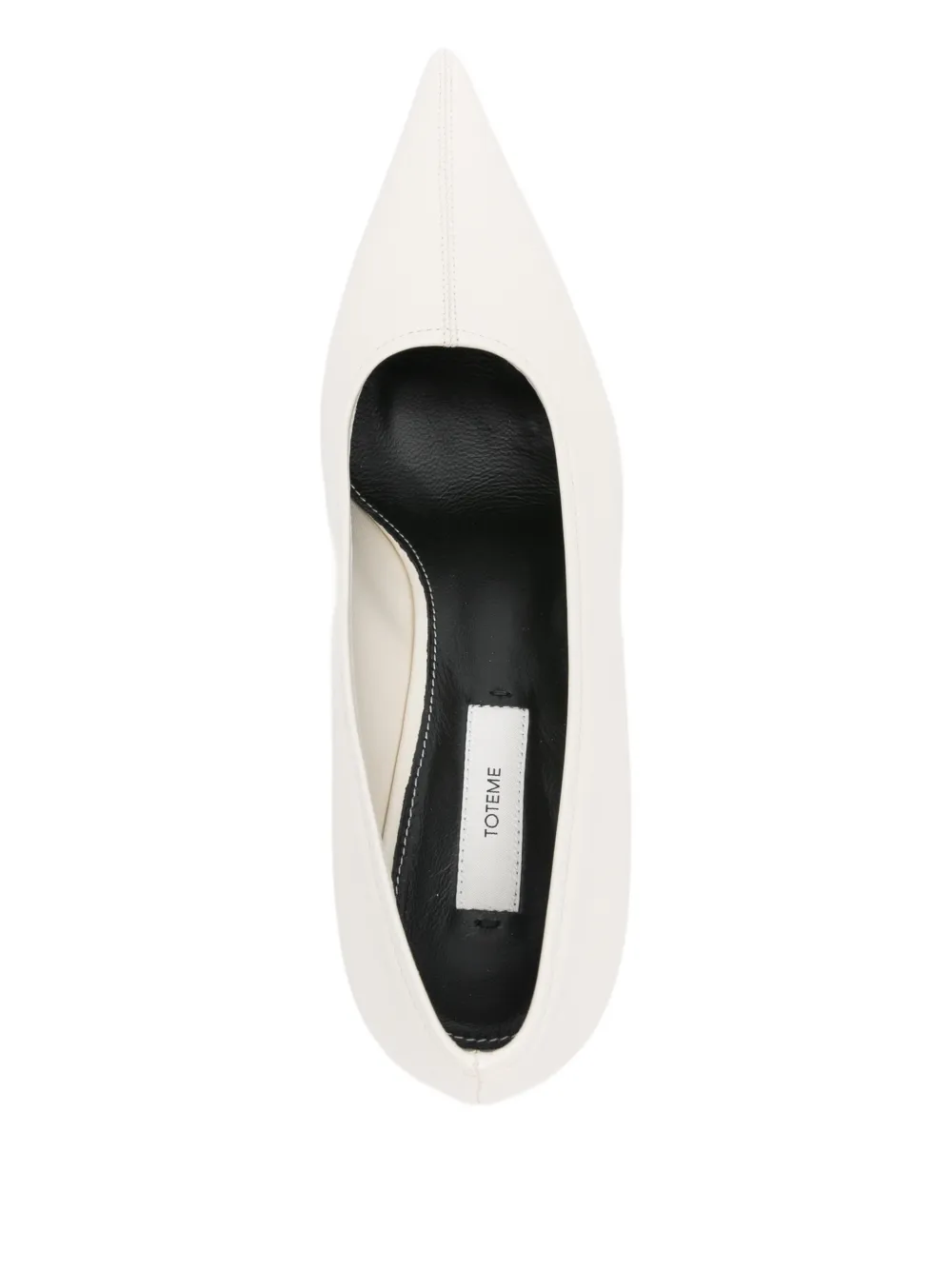 TOTEME 55 mm Sharp nappa pumps met sleehak Wit