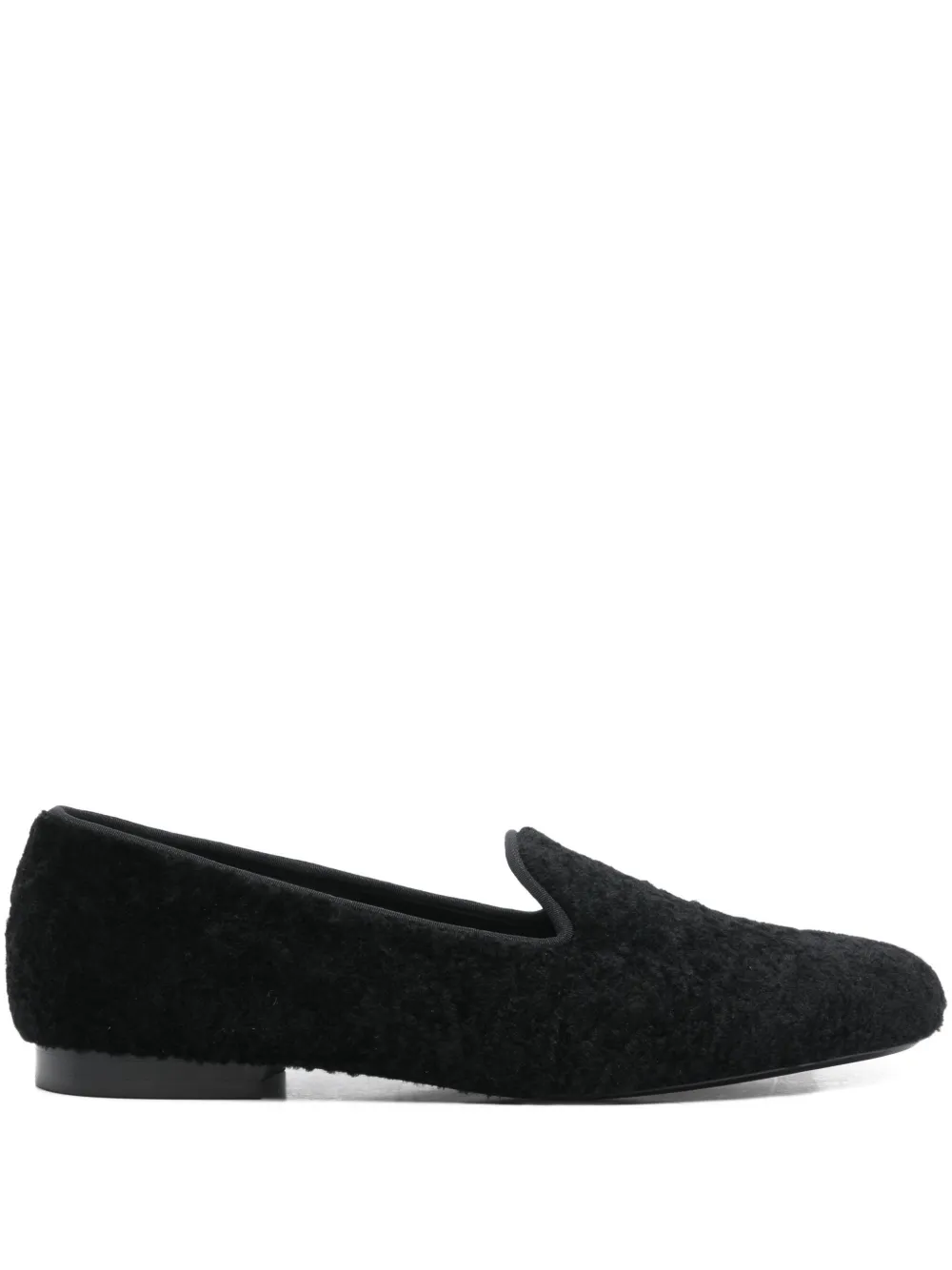 Totême Shearling Loafers In Multi